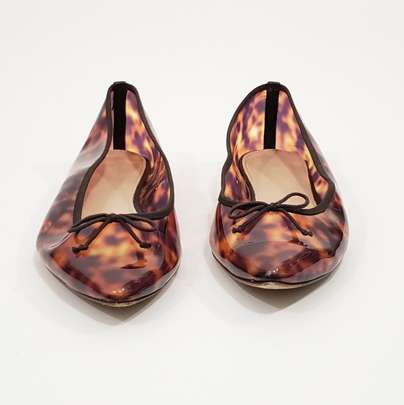 J.Crew Gemma Tortoise Pointy Toe Flats - Picture 3 of 8